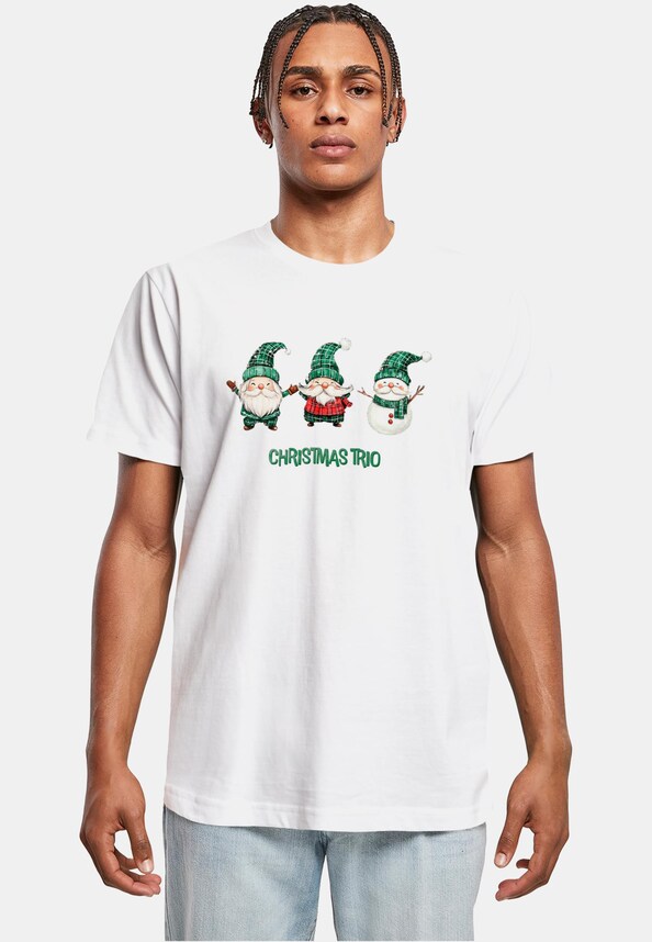 Christmas Santa Trio Tee-0