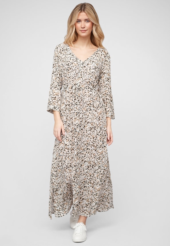 VIMARINA V-NECK 3/4 ANCLE DRESS/SU/R-4