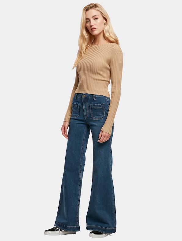 Ladies Vintage Flared Denim-2