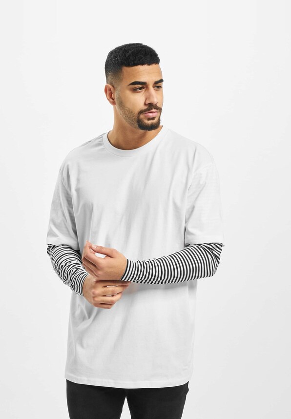 Oversized Double Layer Striped Tall -1