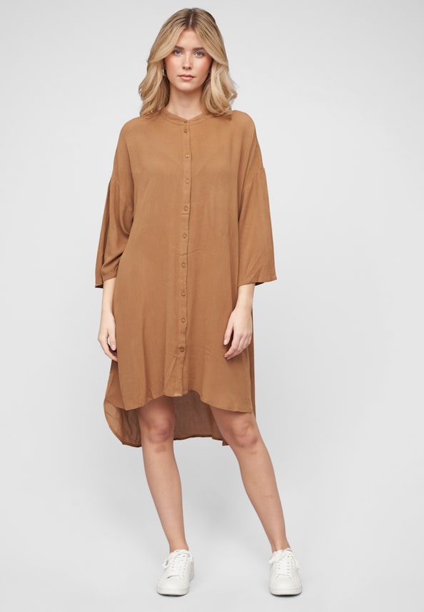 VIMARINA O-NECK 3/4 SHORT DRESS/SU/R-0