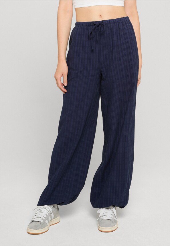 Ladies Cotton Baggy Fit Volume Pants-0