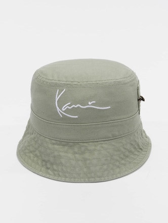 KA221-022-2 Signature Washed Zip Bucket Hat