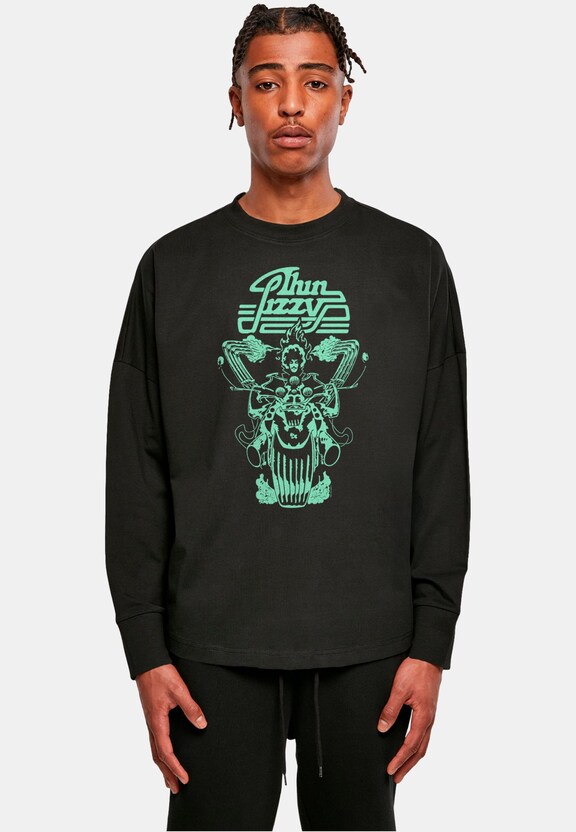 Thin Lizzy - Rocker Flames Oversize Longsleeve-0