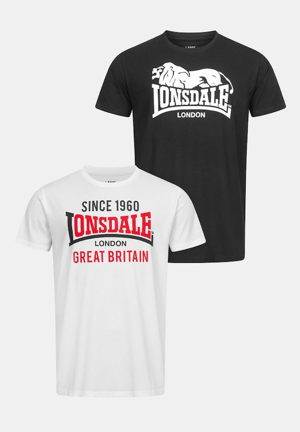 Lonsdale London Collessie Double Pack T-Shirts-6