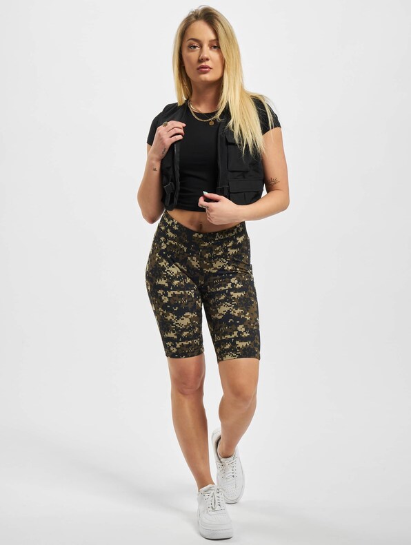 Ladies High Waist Camo Tech Cycle -3