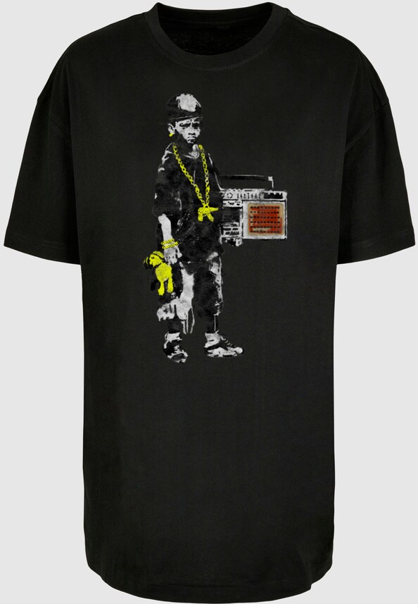 Ladies Brandalised - Boy With Teddy Oversized Boyfriend Tee-2