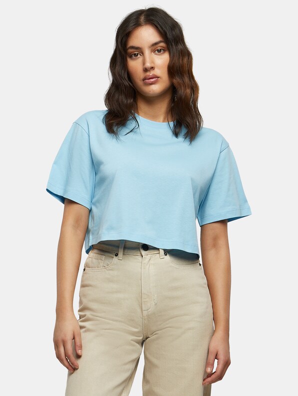 Build Your Brand Ladies Short Oversized Tee-0