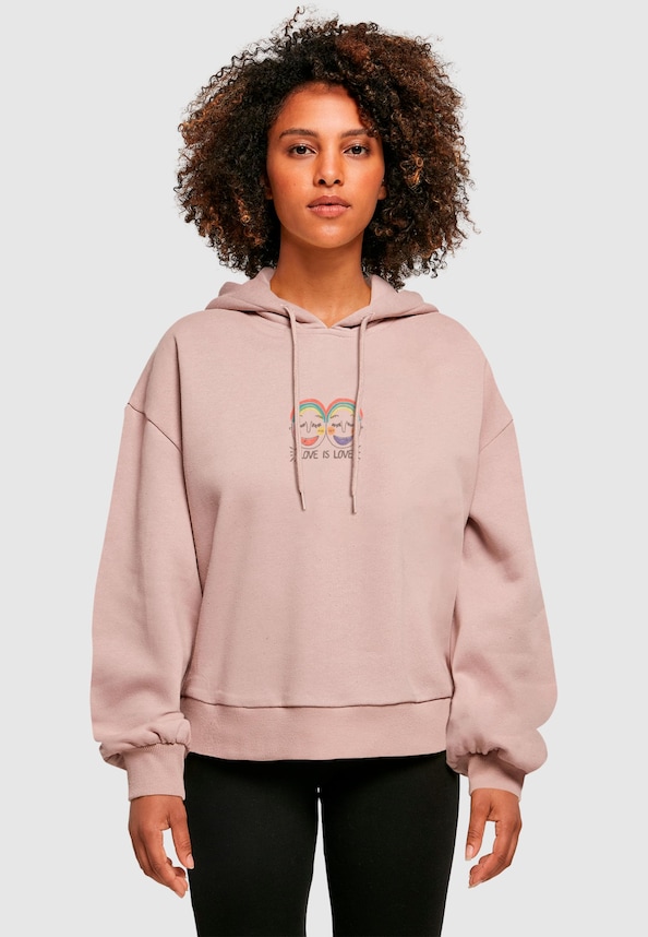 Ladies Love Figures Oversized Hoody-0