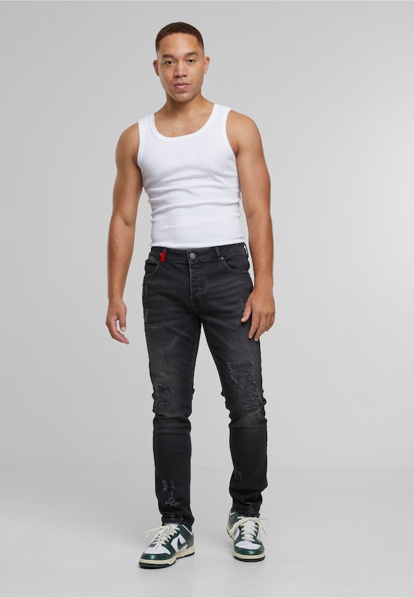 MIGUEL RIPPED SLIM FIT JEANS-2