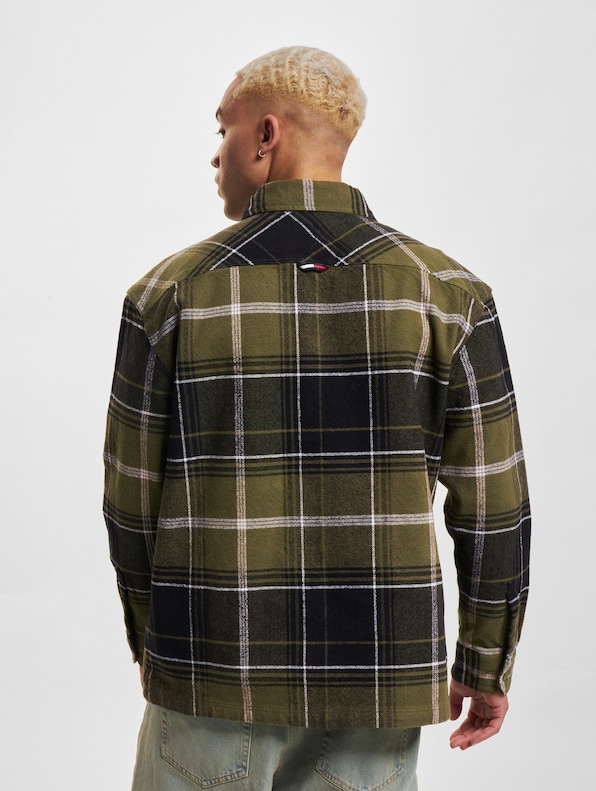 Tommy Jeans Brushed Check Overshirt Hemden-1