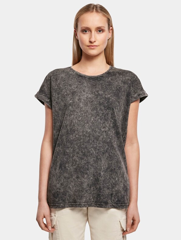 Ladies Acid Washed Extended Shoulder-2