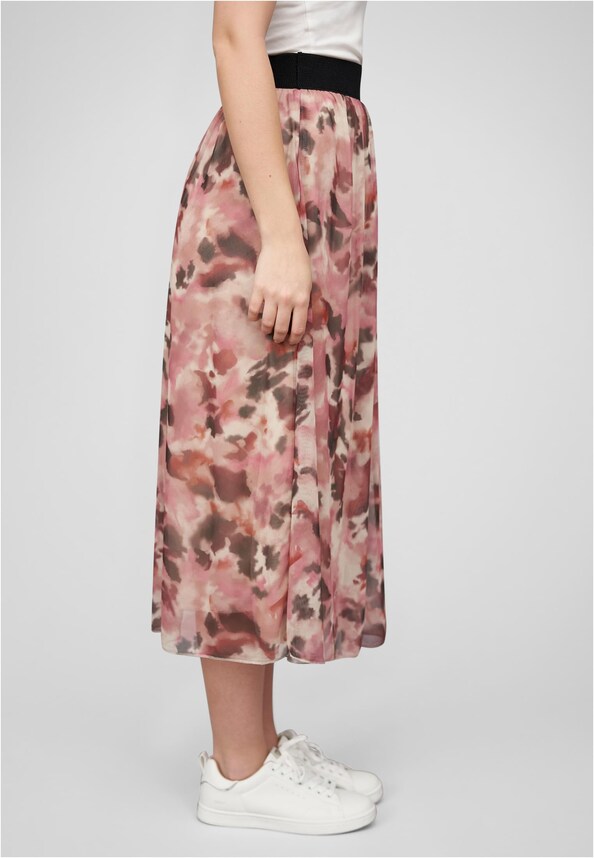 Cloud5ive Damen Longform Rock mit All Over Print und Gummibund-4