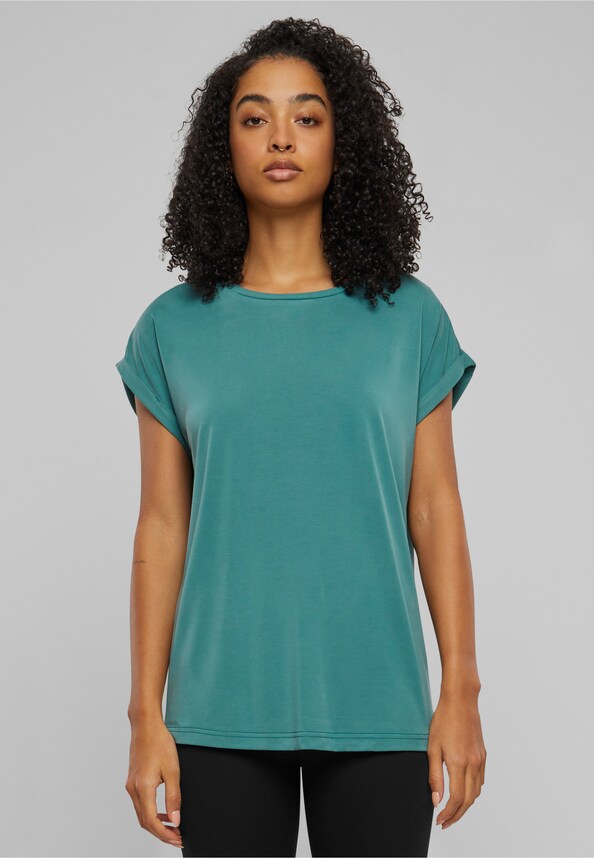 Ladies Modal Extended Shoulder Tee-0