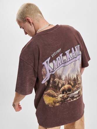 Karl Kani Small Signature Washed Heavy Jersey Landscape T-Shirt