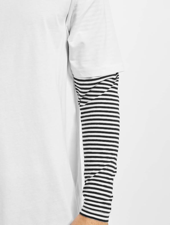 Oversized Double Layer Striped Tall -3