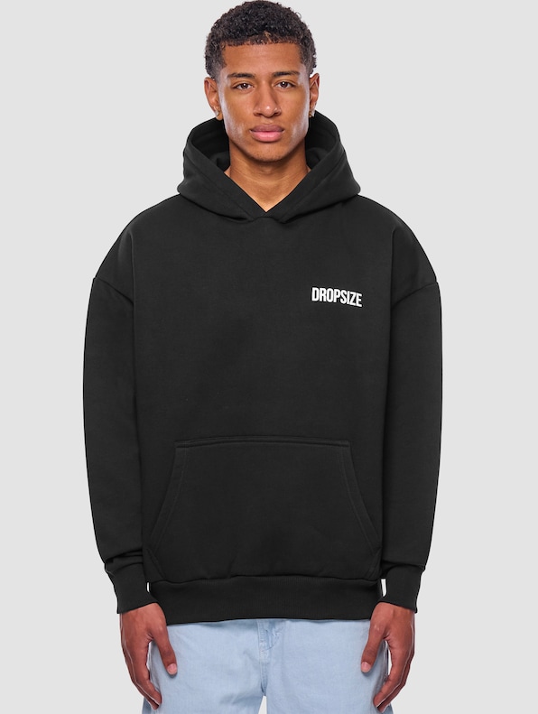 Dropsize Heavy Oversize Crime Rings Hoodies-0