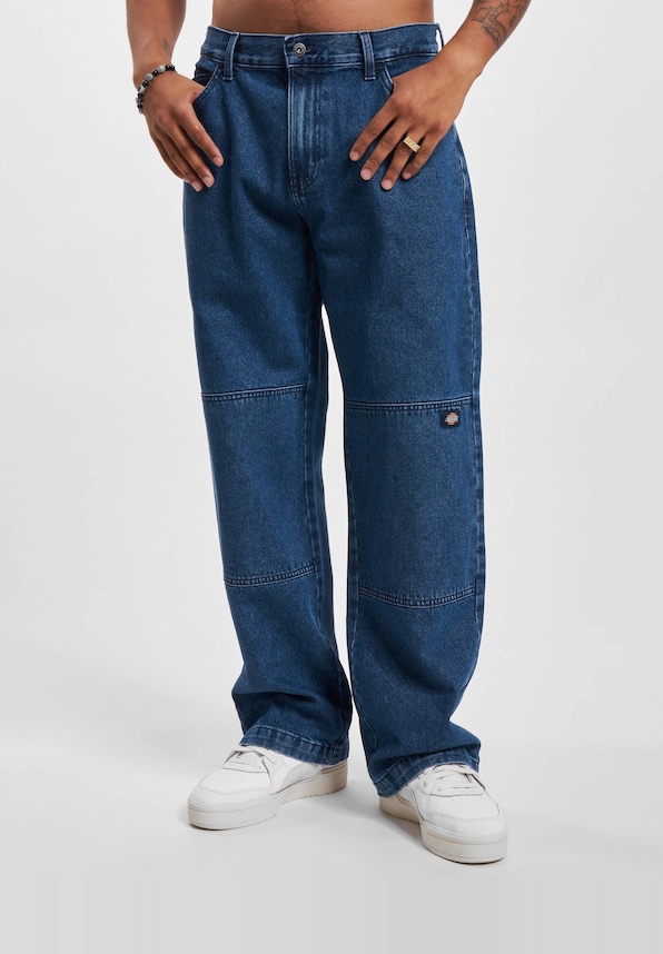 Double Knee Denim Straight-3