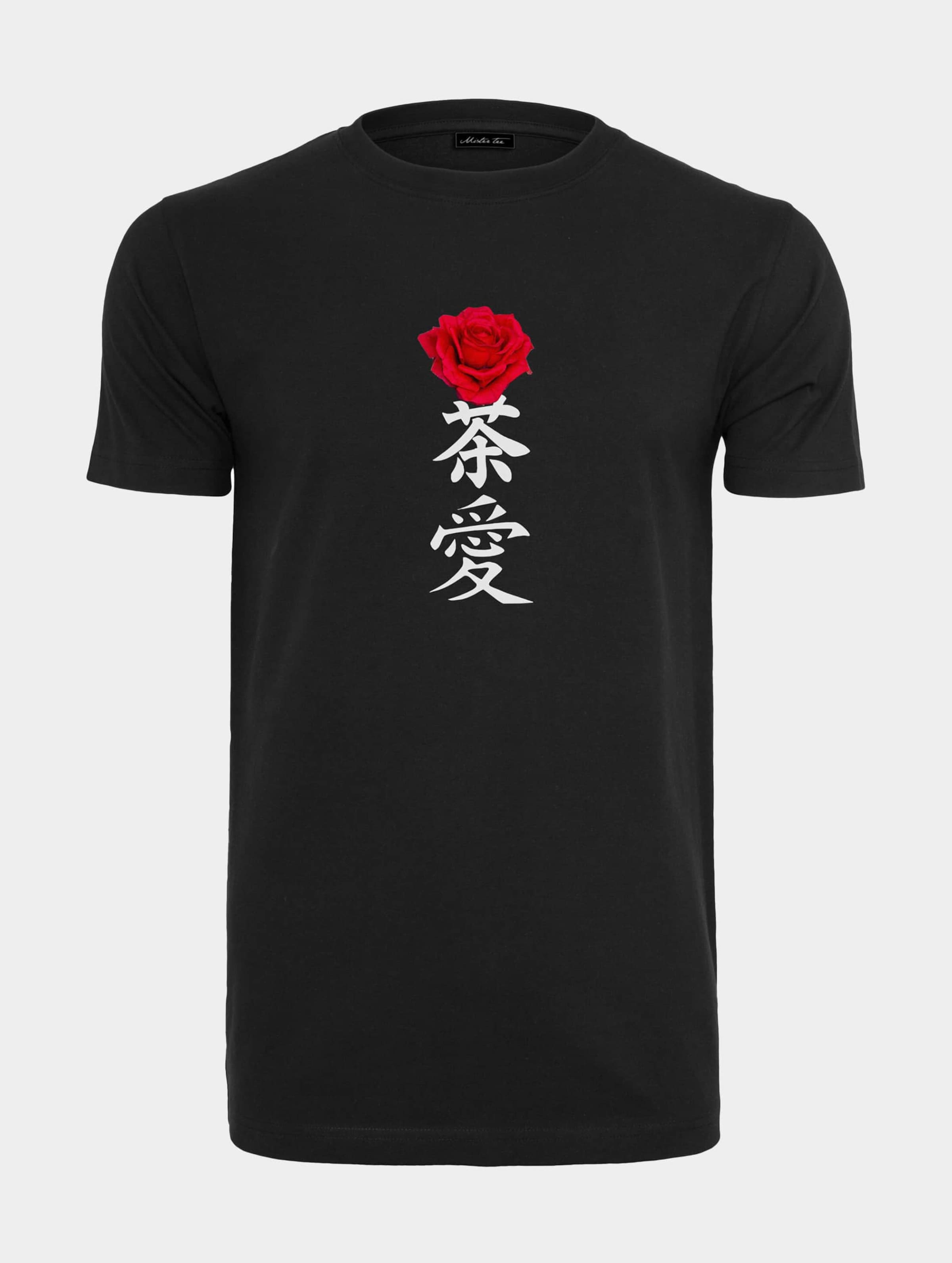 Mister Tee - Asian Sign Rose Heren Tshirt - 5XL - Zwart