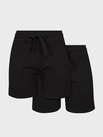 Build Your Brand Ladies Terry 2-Pack Shorts