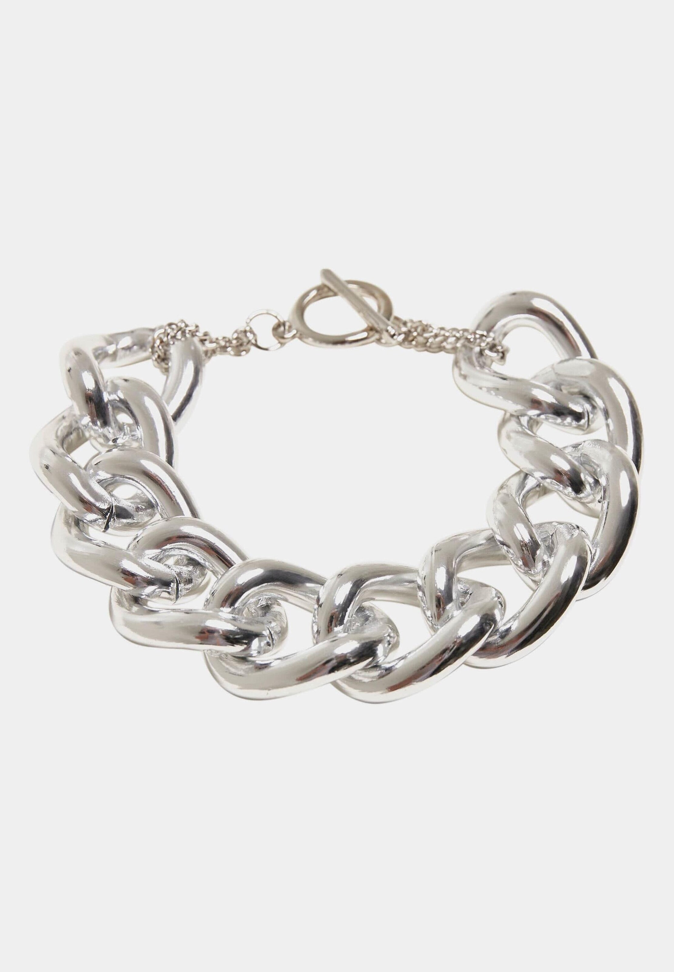 Urban Classics Bracciale A Catena Flashy - Lega Di Alluminio - Due Misure - Accessorio Uomo E Donna