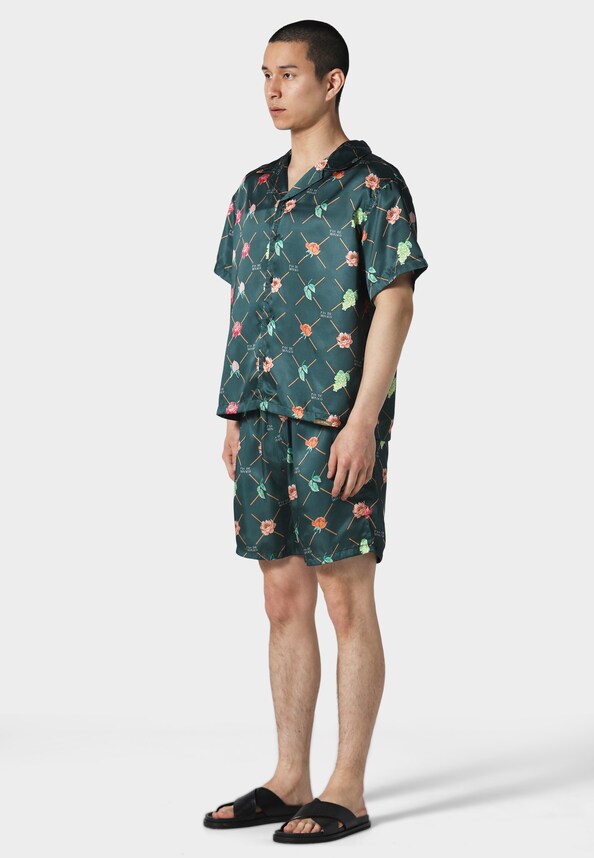FRUIT MONOGRAM CUBAN  SHIRT-4