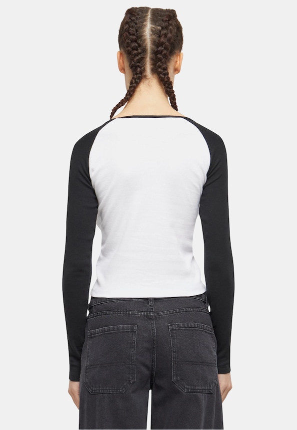KW241-043-3 KK Varsity Crop Block Rib Ls-1