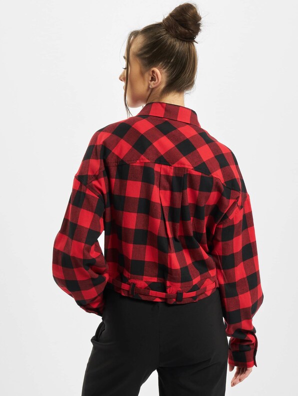 Ladies Short Oversized Check-1