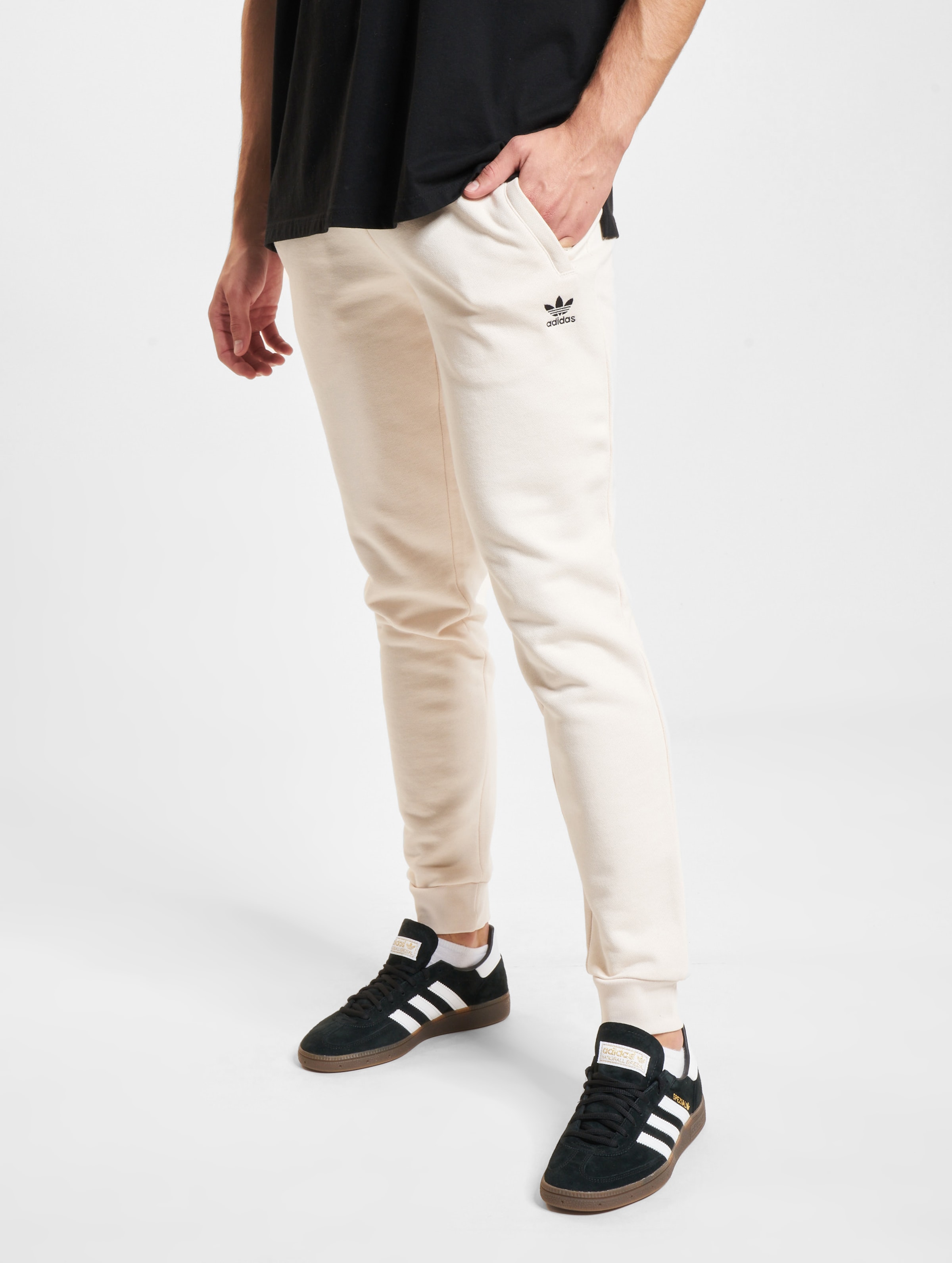 adidas Originals Jogginghosen Mannen op kleur beige, Maat L