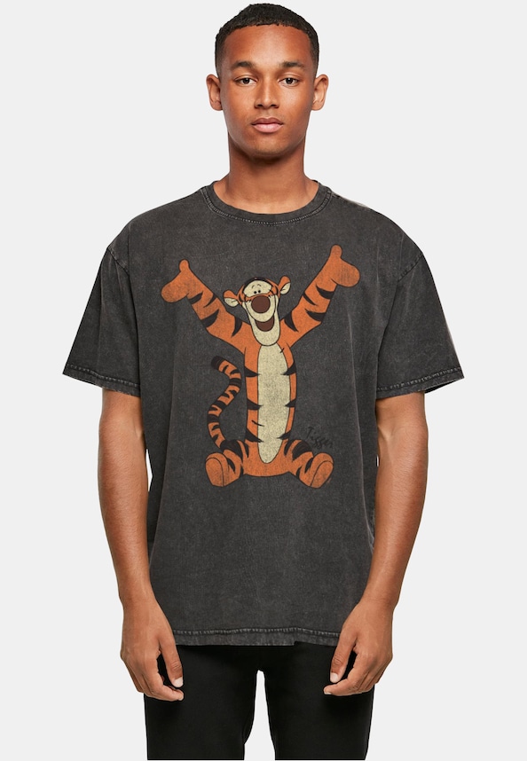 Winnie The Pooh - Tigger Classic Acid Washed Oversize Tee-0