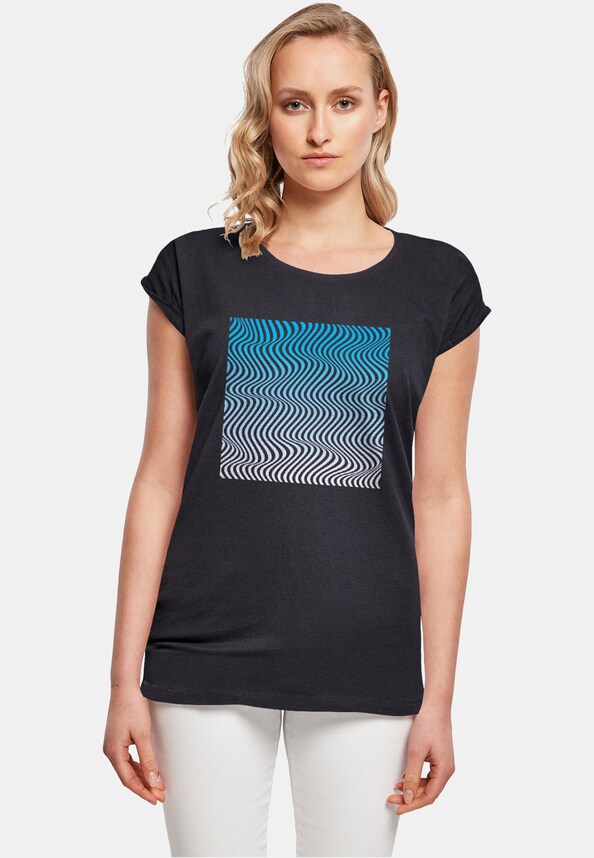 Ladies Summer - Wavy Pattern T-Shirt-0
