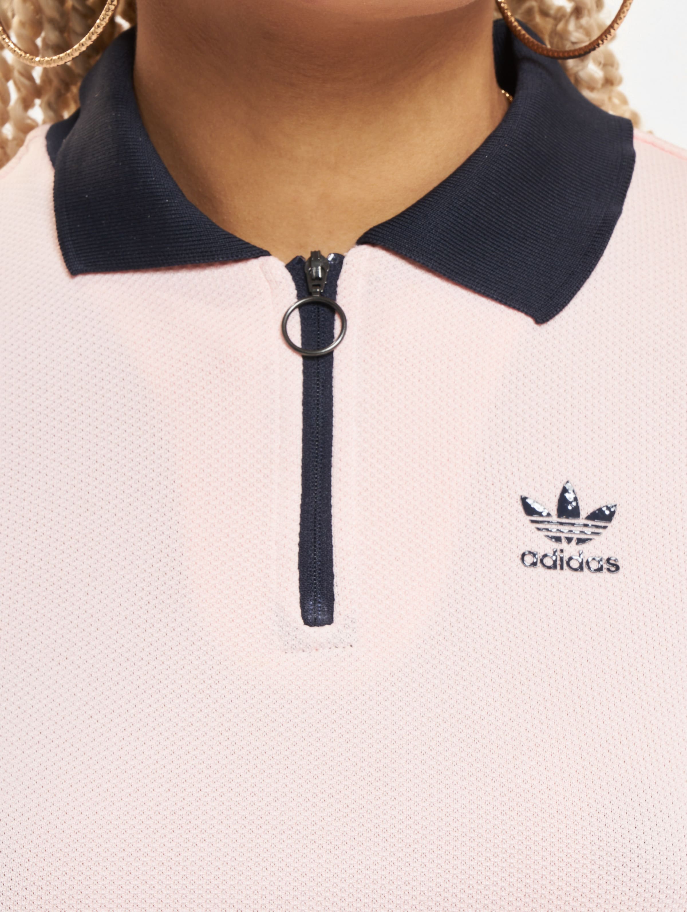 Adidas osaka polo shirt in pale pink best sale