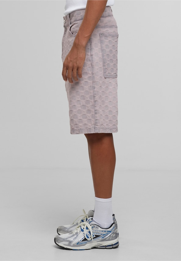 PEQUS Aether Monogram Denim Jorts-2