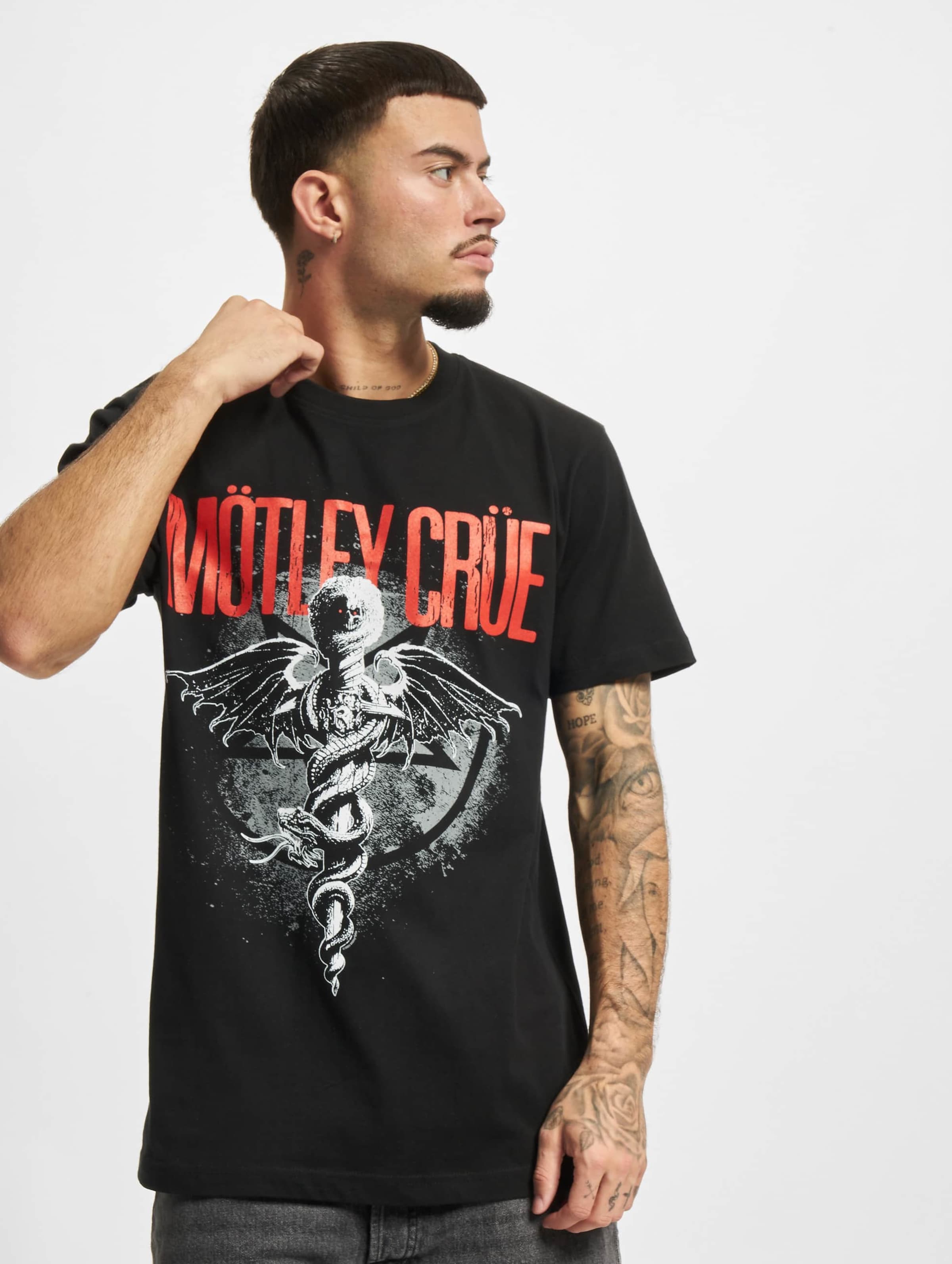 Merchcode Mötley Crüe Feelgood Tee Mannen op kleur zwart, Maat XL
