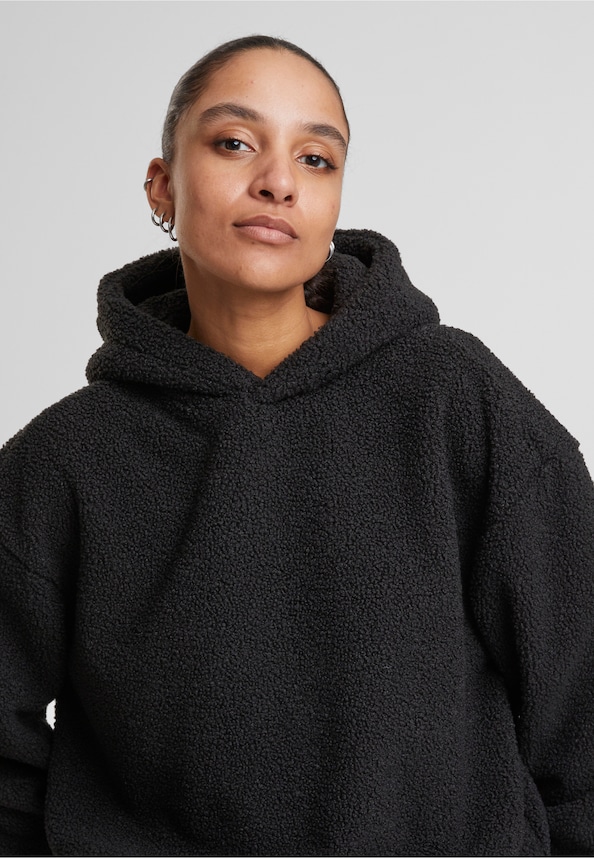 Ladies Oversized Bonded Sherpa -2
