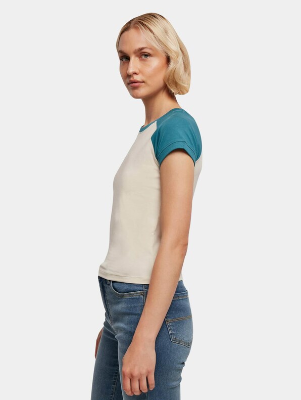 Ladies Organic Stretch Short Retro Baseball-2