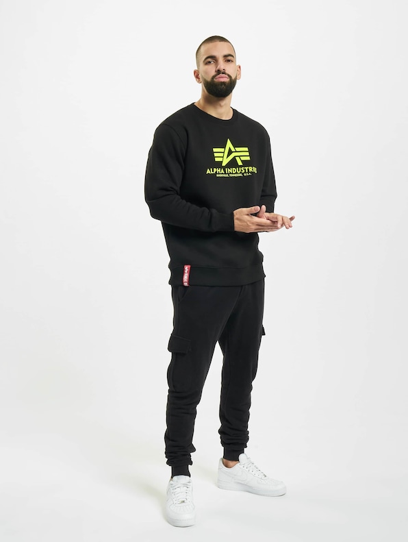 Alpha Industries Basic Neon Print Pullover-5