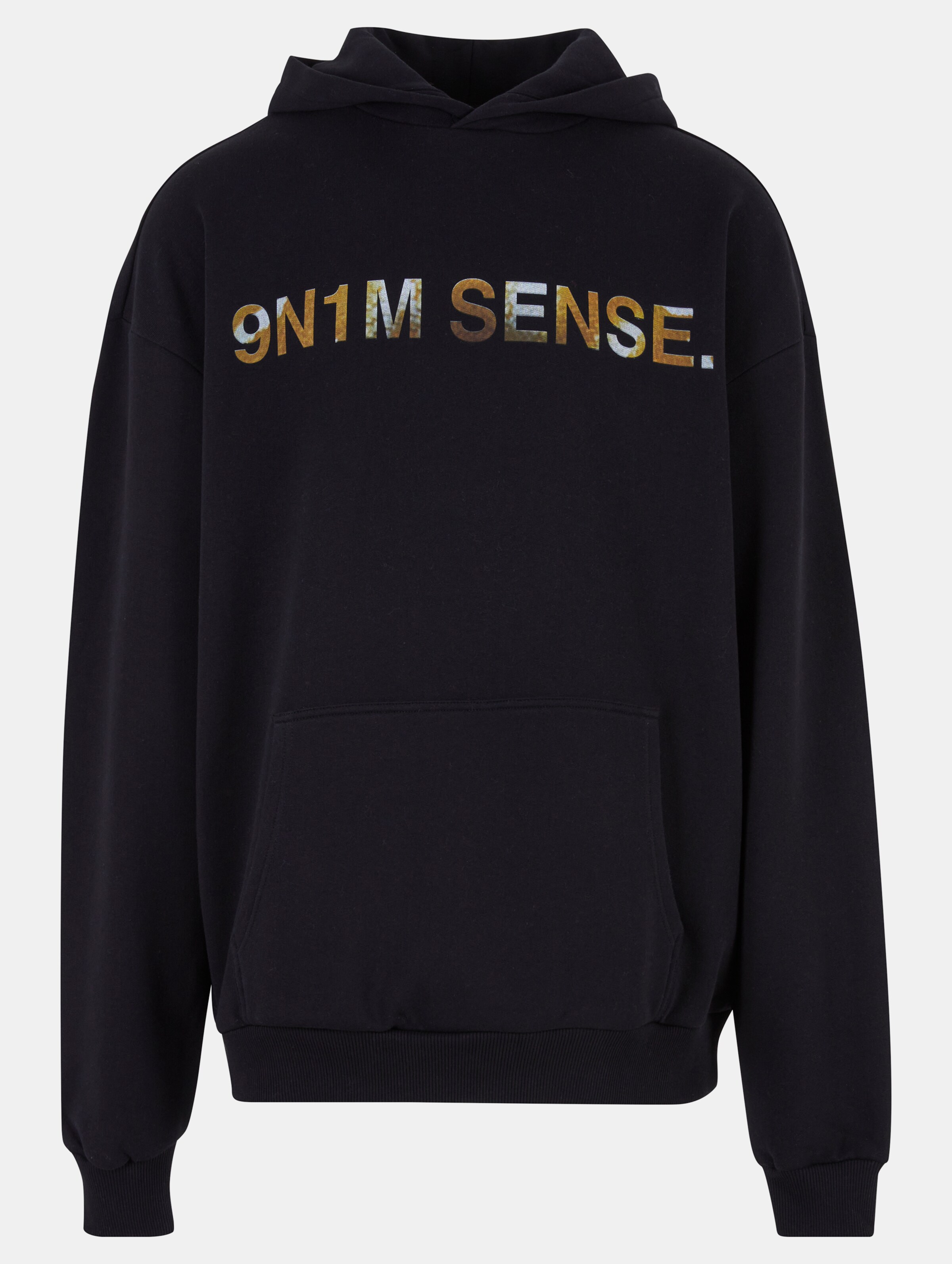 9N1M SENSE Snake Hoodie Mannen op kleur zwart, Maat XS