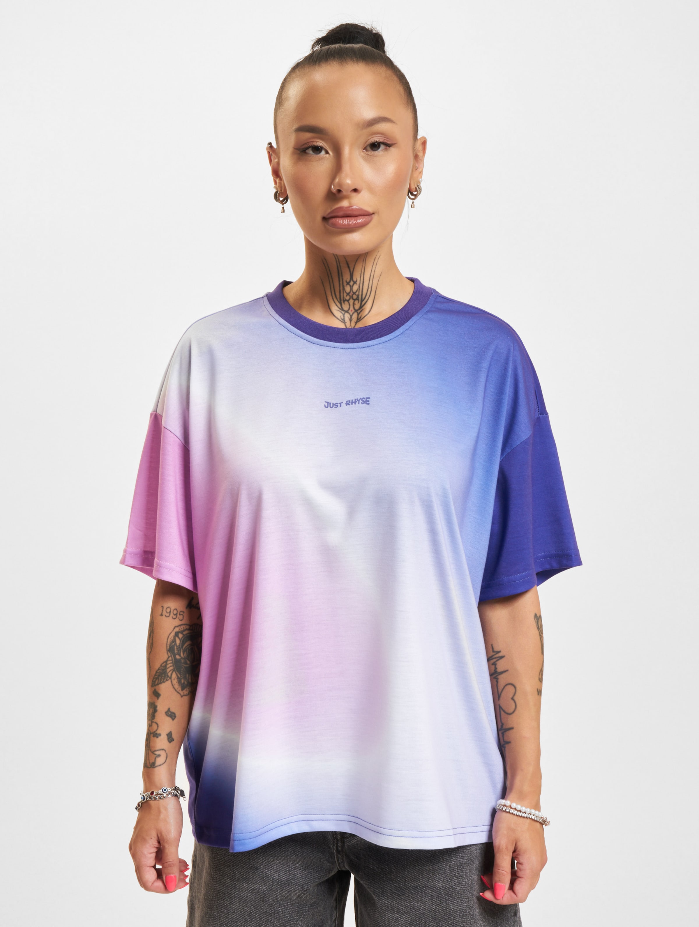 Just Rhyse Dive T-Shirt Frauen,Unisex op kleur violet, Maat S