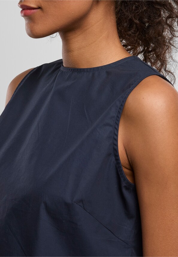 Ladies Popeline Cropped Top-5