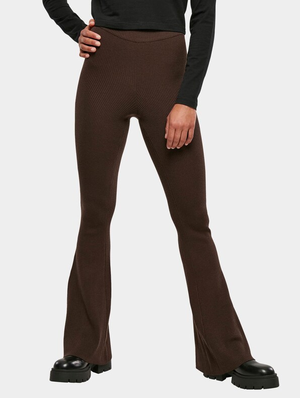 Ladies Rib Knit Bootcut-0