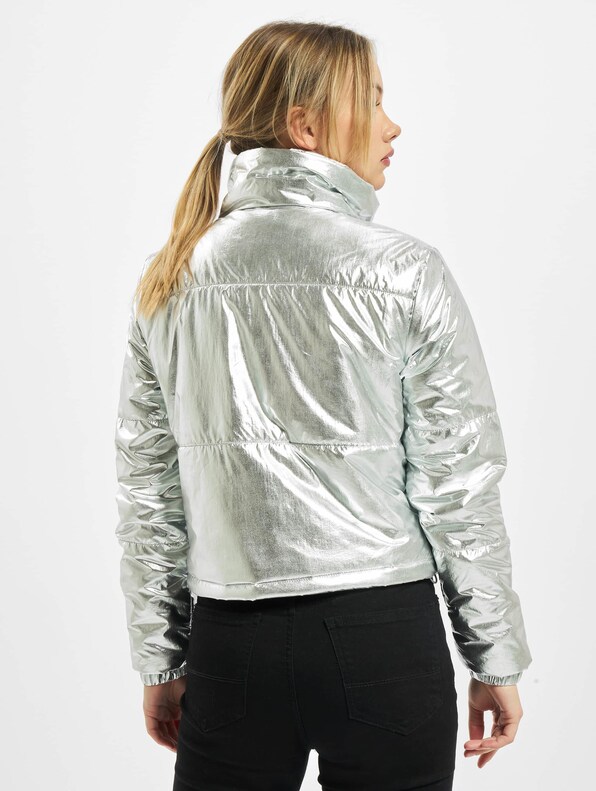 Urban Classics Ladies Metalic Puffer Jacket-1