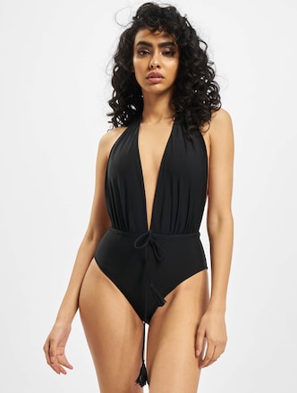 Missguided Deep Plunge Backless Bathing Suit