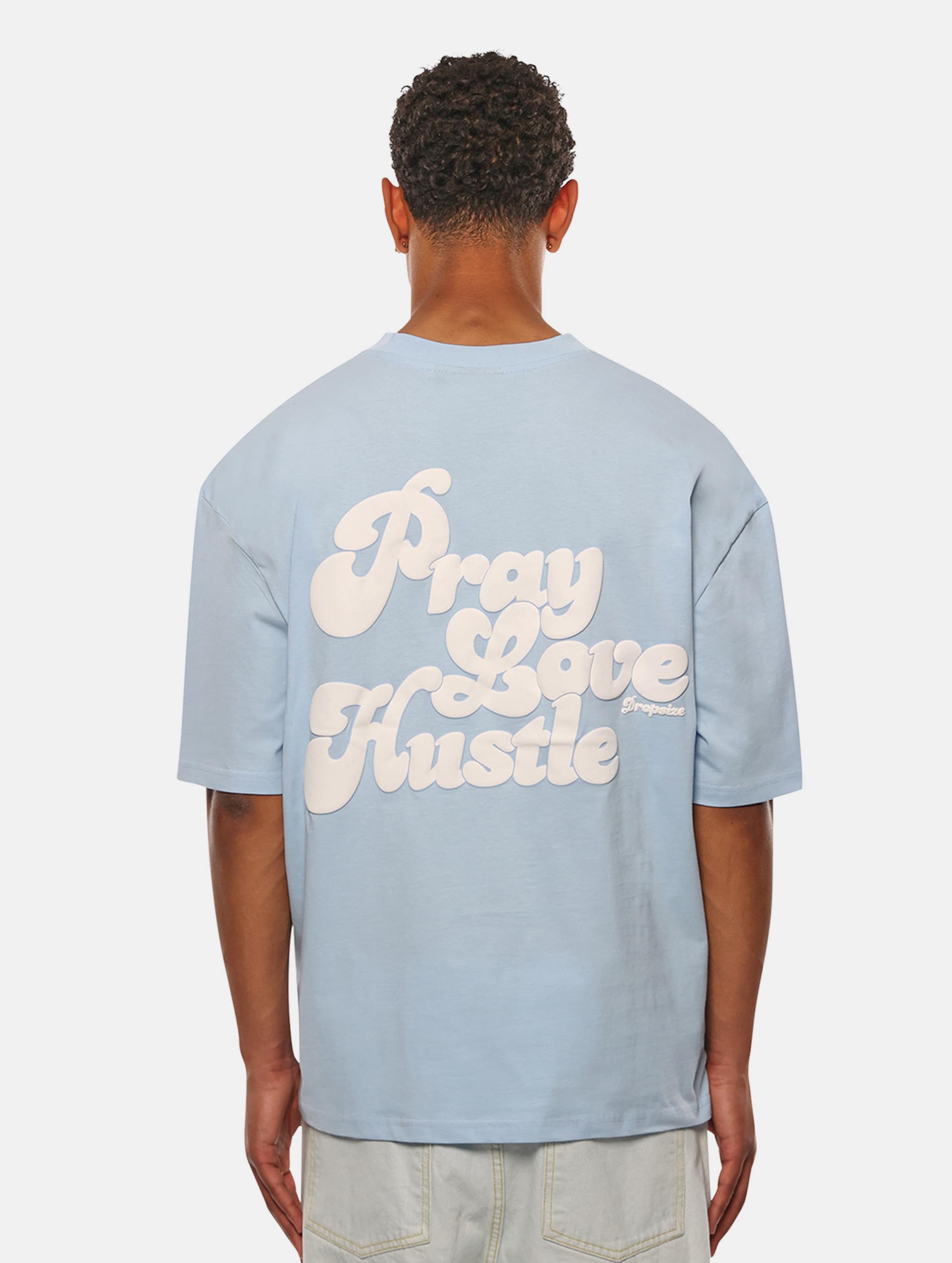 Dropsize Heavy Oversize PLH T-Shirts op kleur blauw, Maat XS