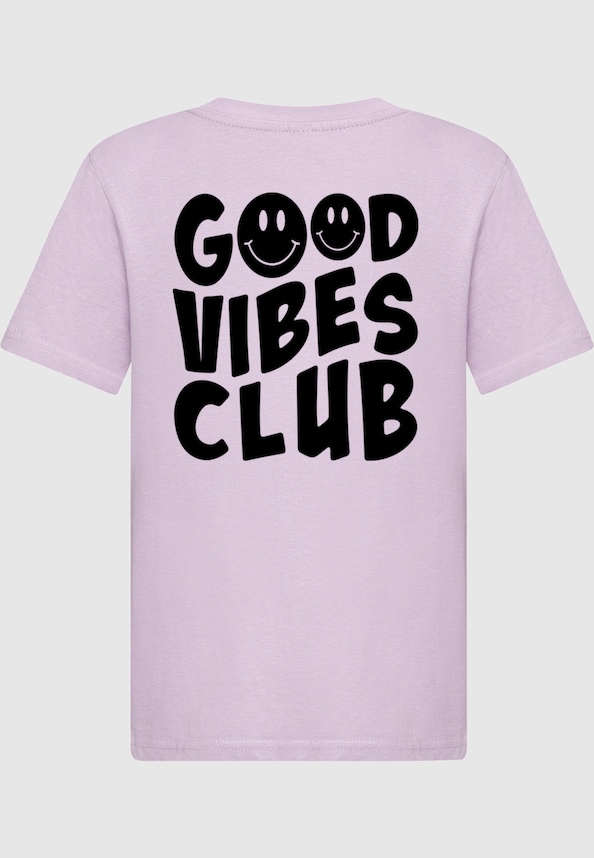 Kids Good Vibes Club Front for Light -  Basic Tee-3