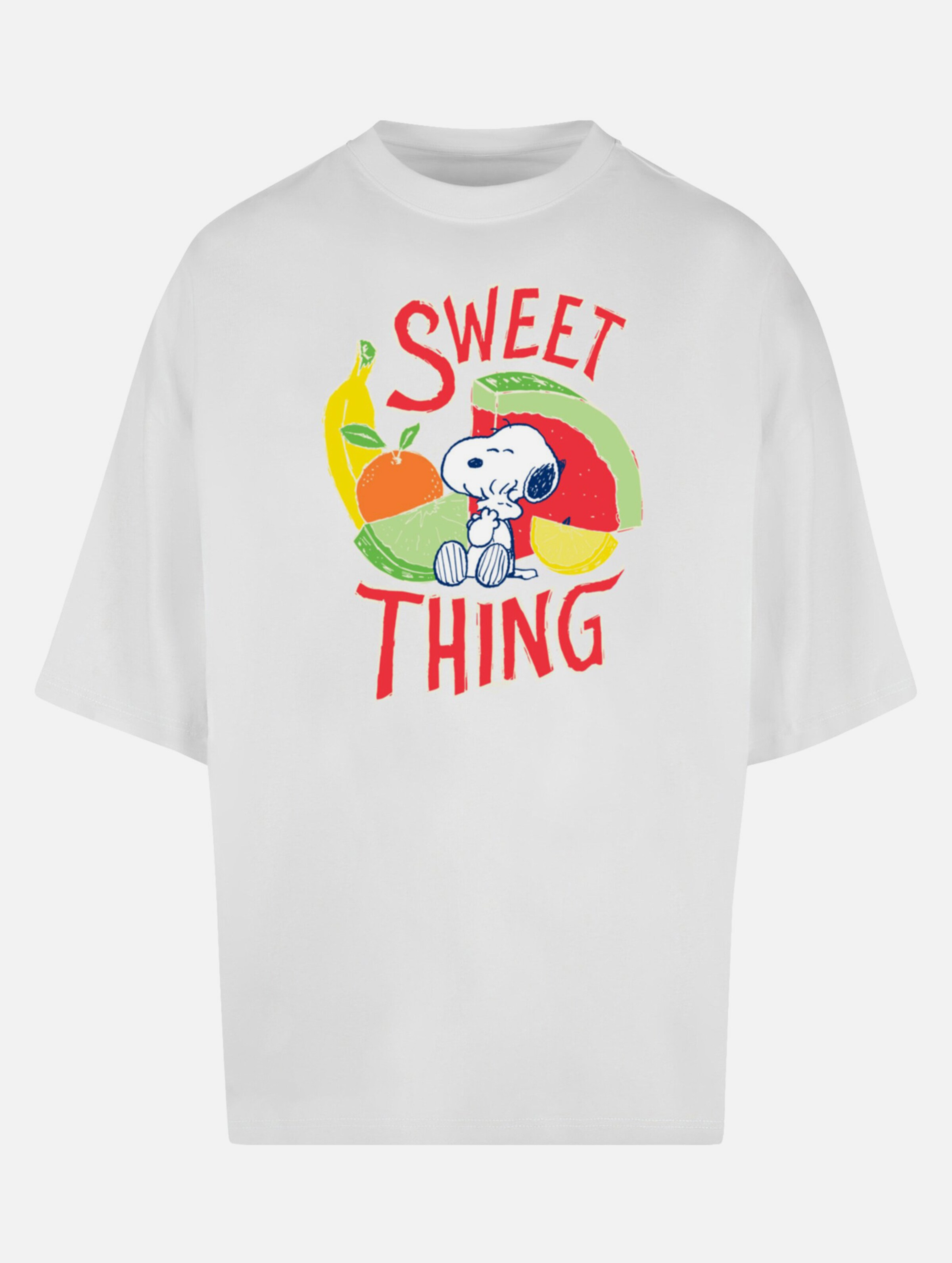 Merchcode Peanuts - Sweet thing Huge Tee op kleur wit, Maat L