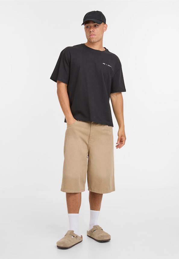 Distressed Mary Cropped Oversize Tee-2