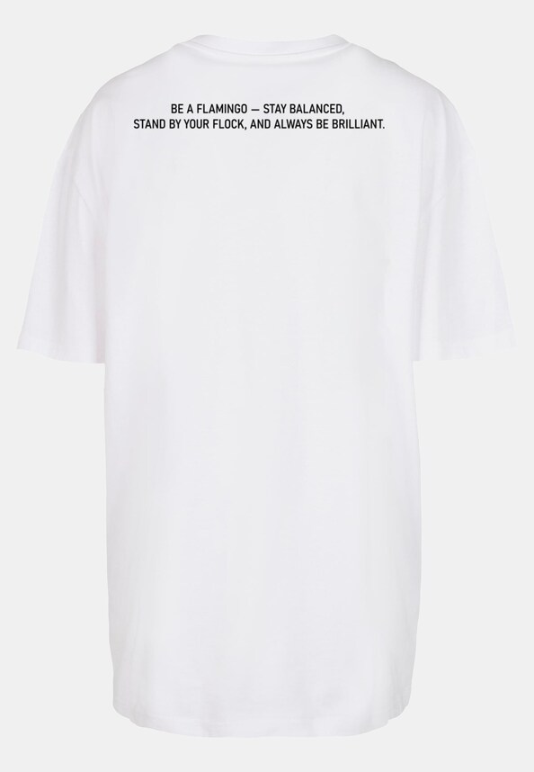 Ladies Flamingo Oversized Boyfriend Tee-5