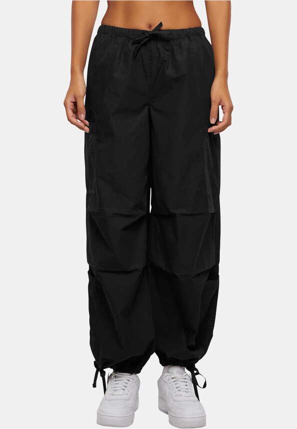 Ladies Cotton Cargo Parashute Pants-0