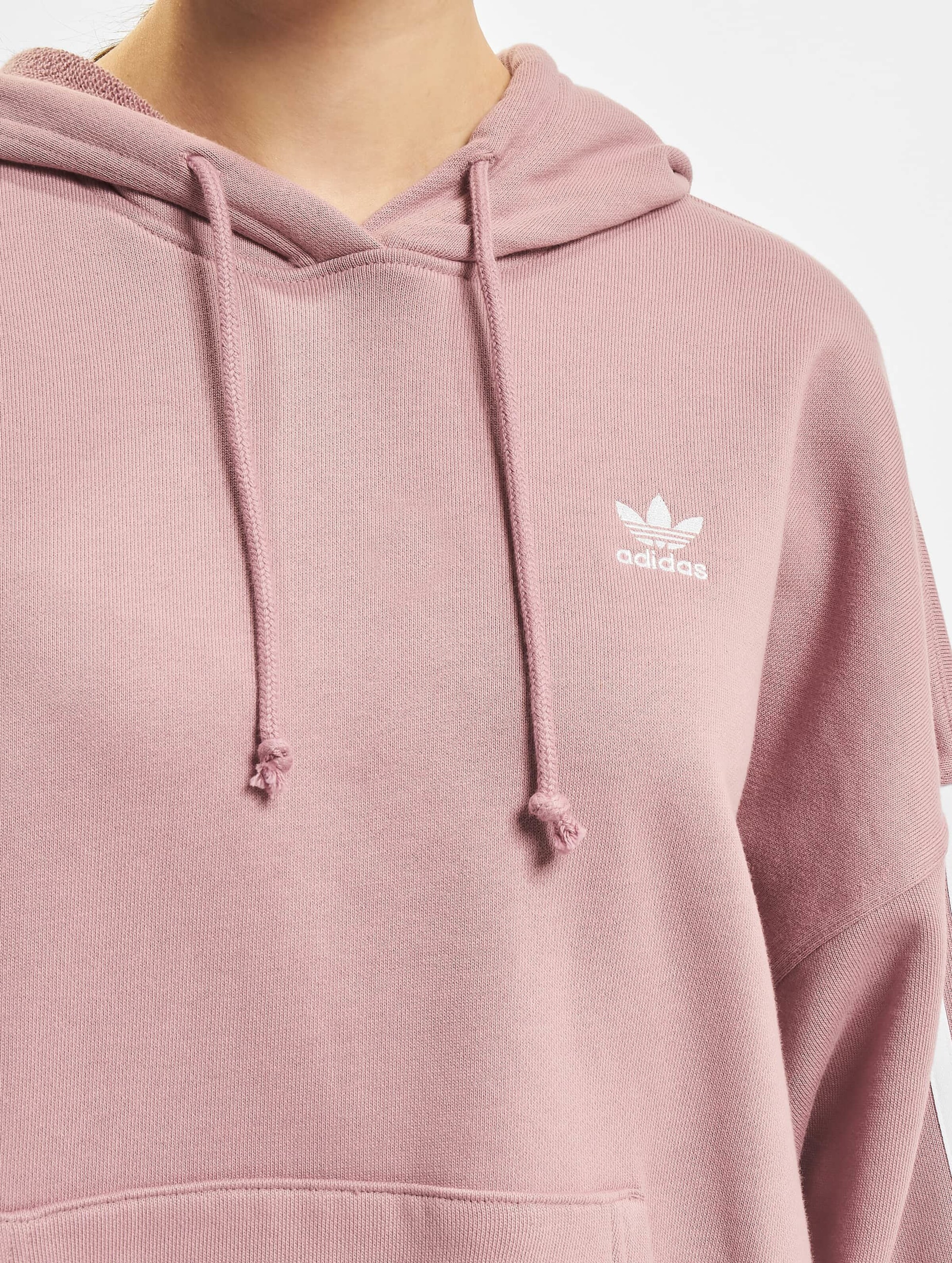 Adidas originals trefoil hoodie light pink sale